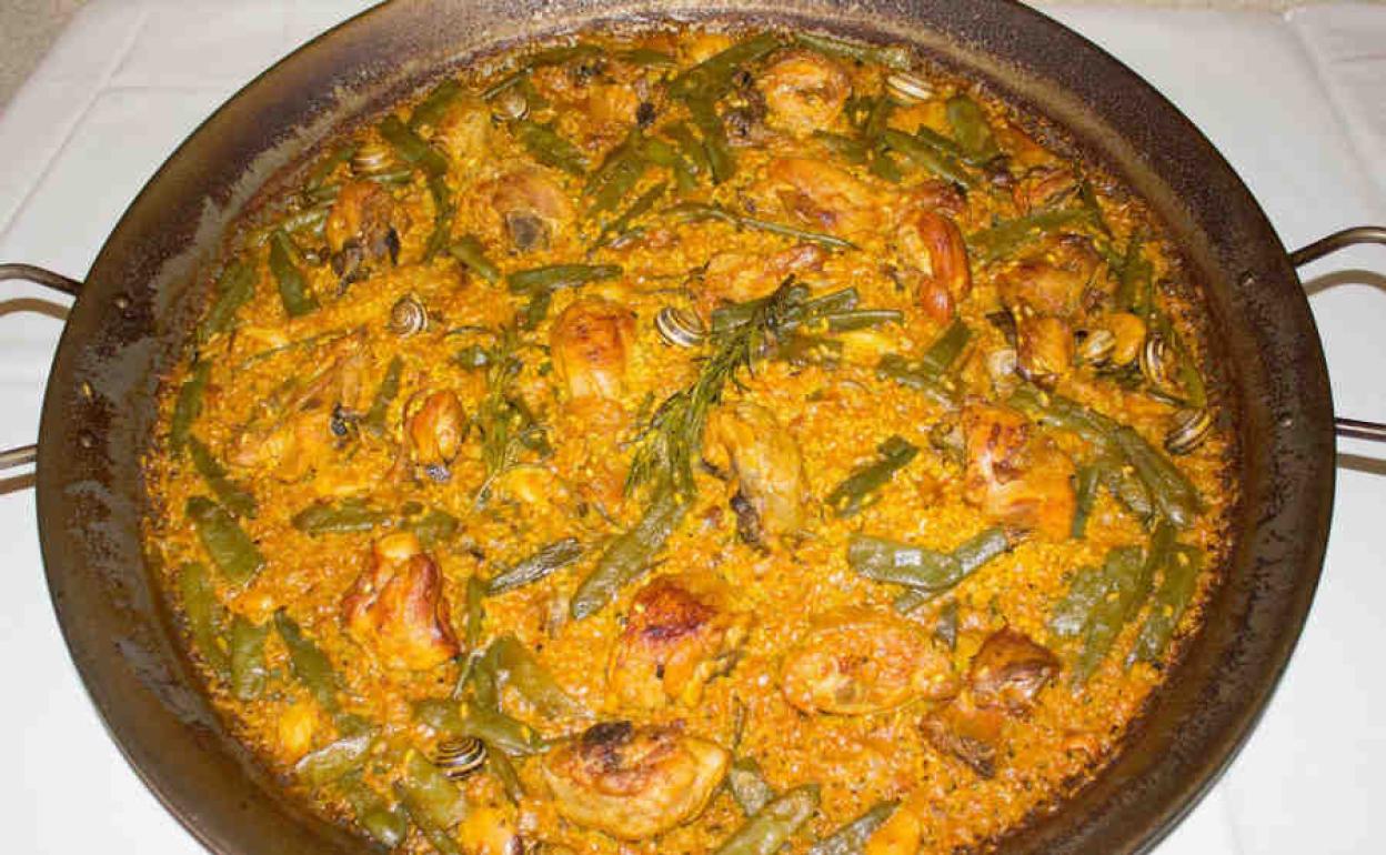 Paella valenciana ingredientes de la receta original La receta